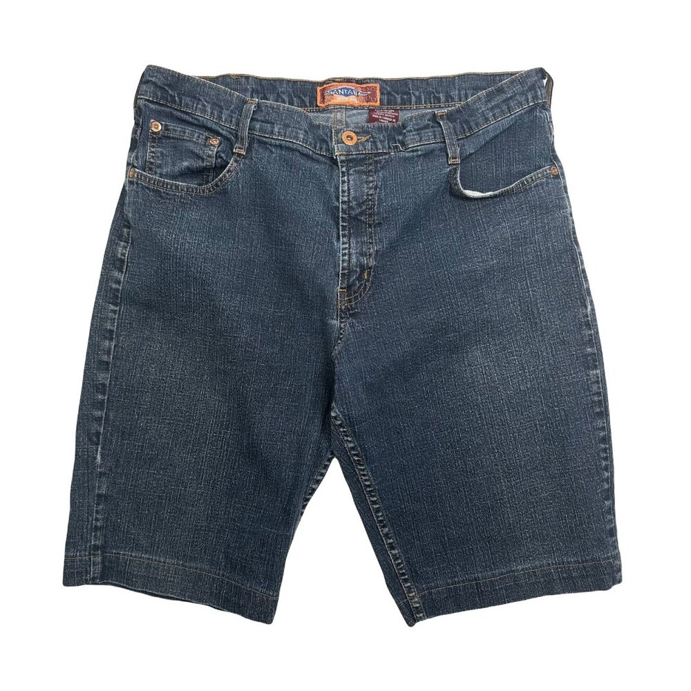 Vintage Santana Dark Wash Denim Shorts 34
